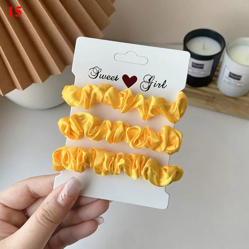 Hair Scrunchies Set - 3/6 pcs