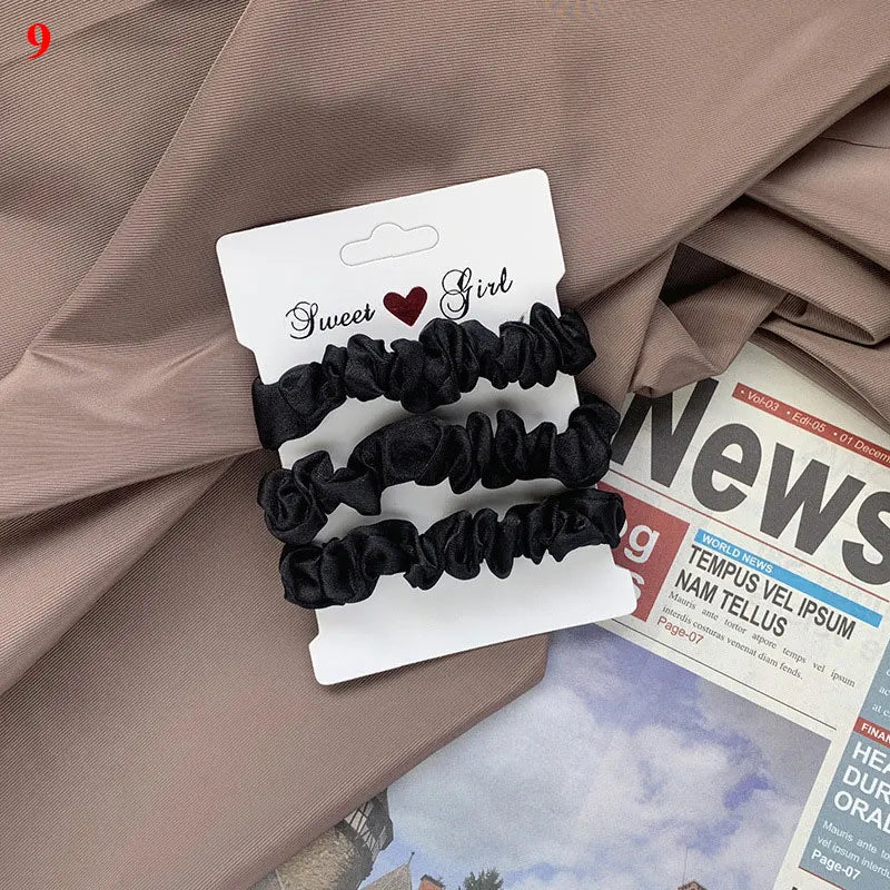 Hair Scrunchies Set - 3/6 pcs