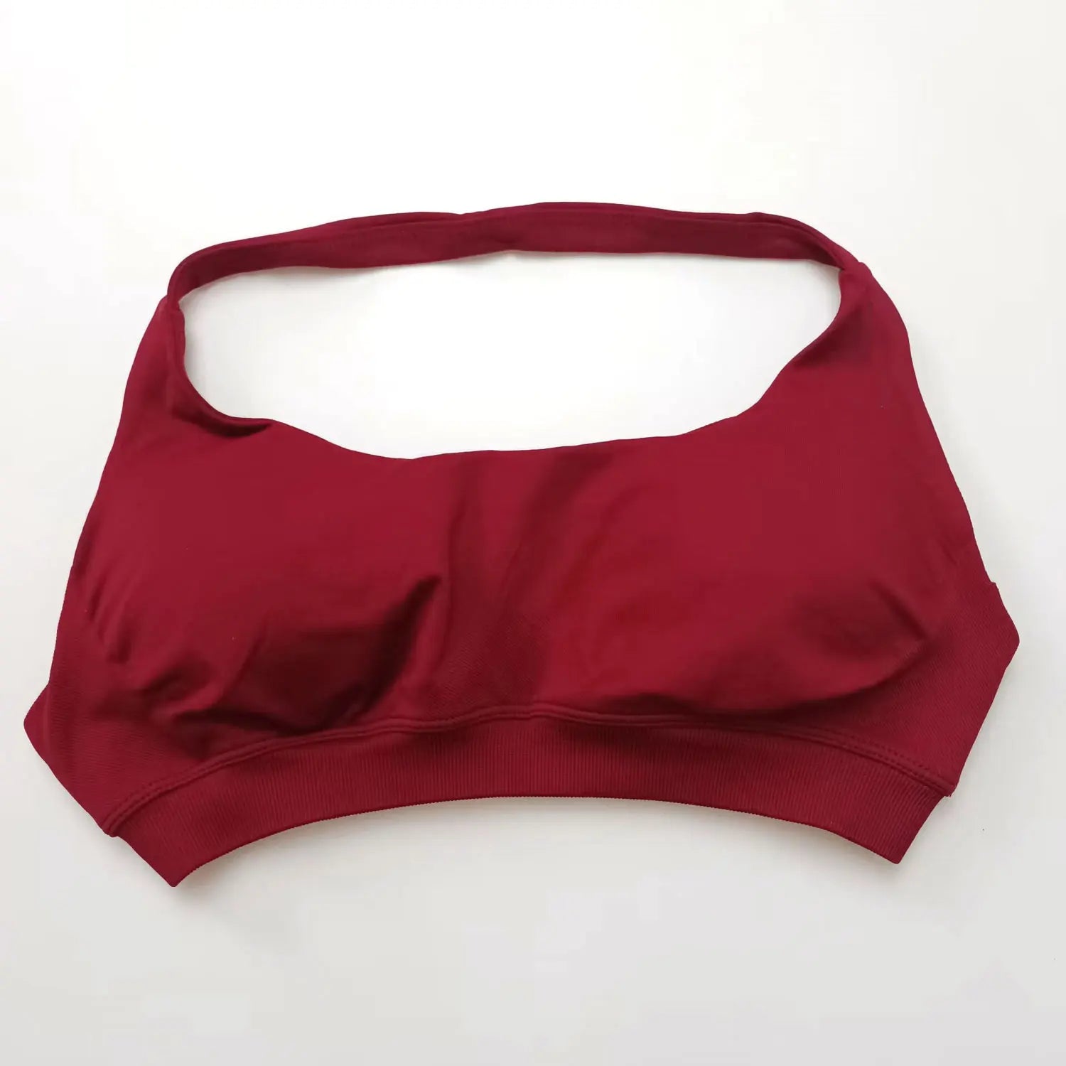 Seamless Halter Push Up Sports Bra