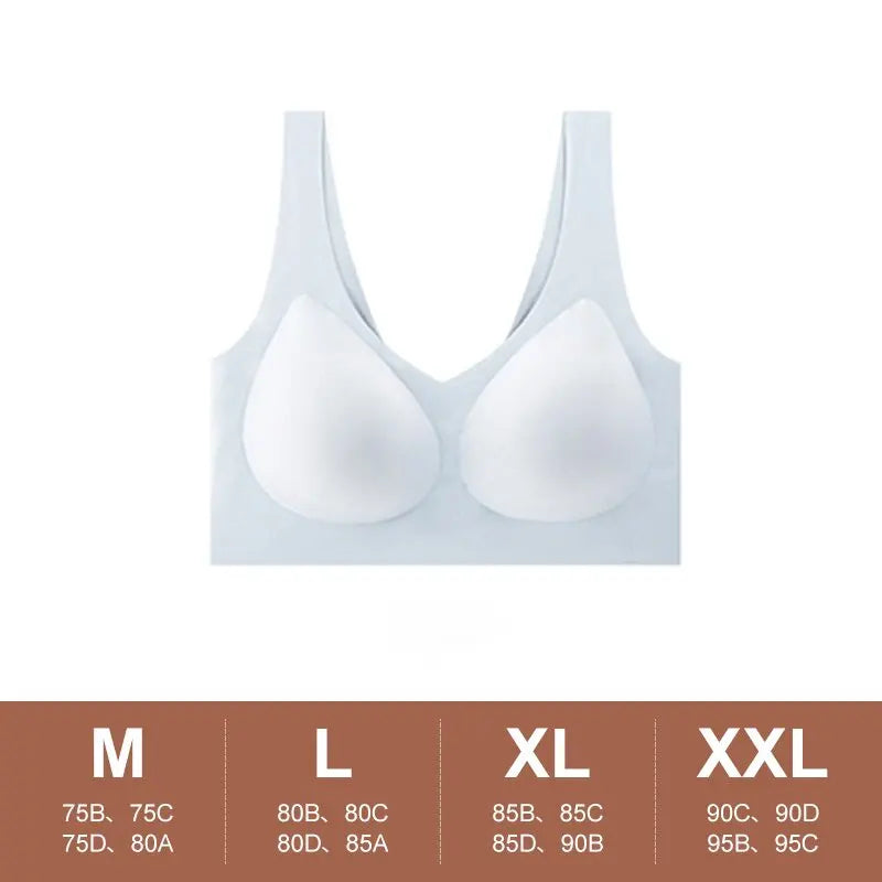 Seamless Jelly Push Up Bra