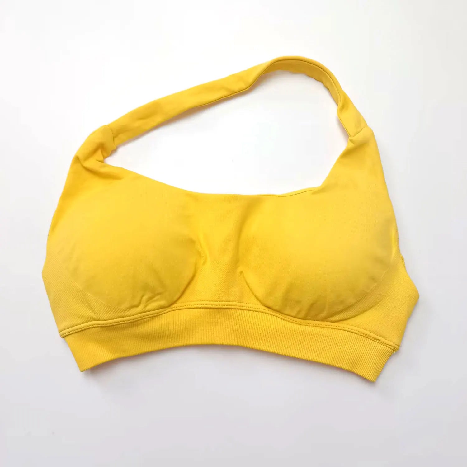 Seamless Halter Push Up Sports Bra