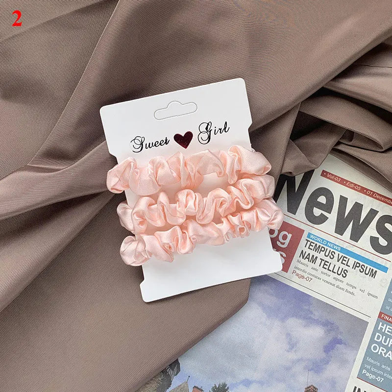 Hair Scrunchies Set - 3/6 pcs