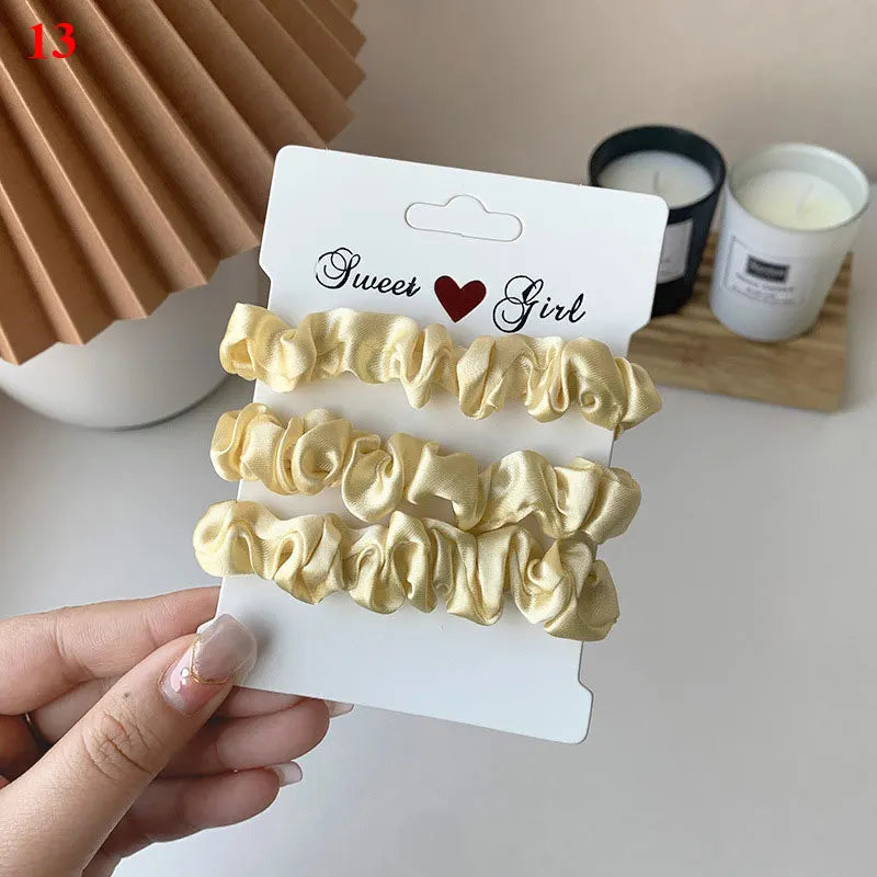 Hair Scrunchies Set - 3/6 pcs